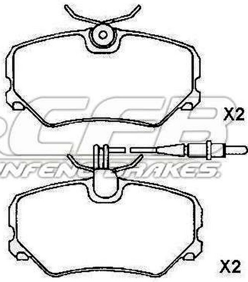 Peugeot Brake Pad Set